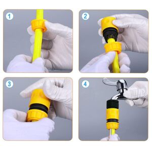 Eltu K325 Auto-Stop Hortum Bağlantı Adaptörü 1/2''