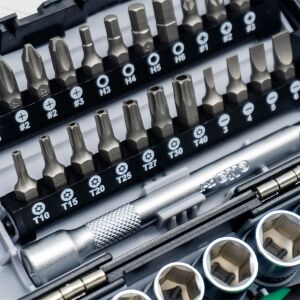 Elta 1/4'' Altıköşe Cırcırlı Lokma Anahtar ve Bits Uç Seti 38 Parça