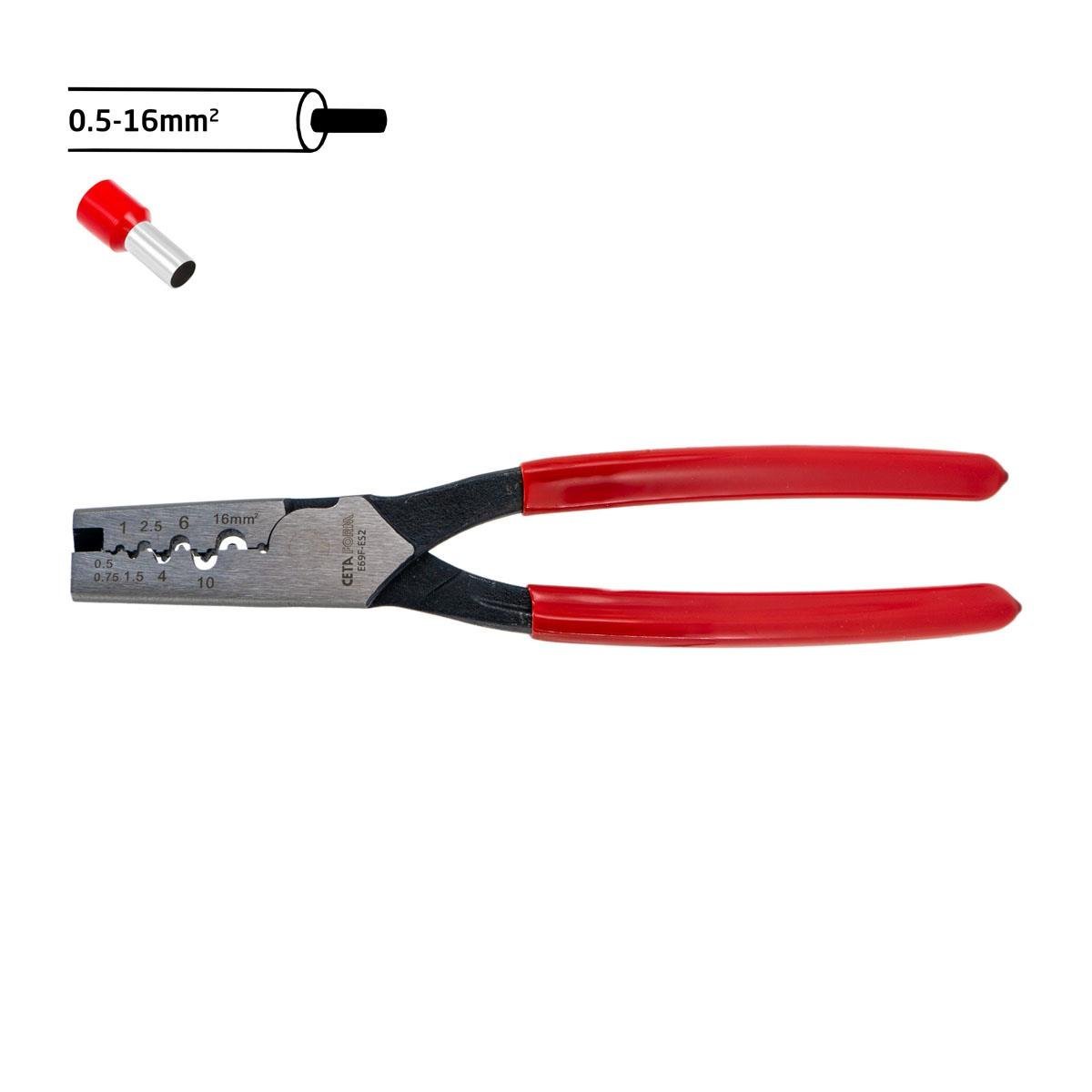 Ceta Form E69F-ES2 Kablo Yüksüğü Sıkma Pensesi 190 mm