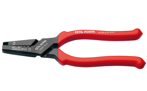 CETA FORM E69F-ES1 Kablo Yüksüğü Sıkma Pensesi 0,25-2,5 mm