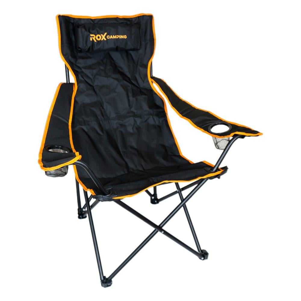 Rox Camping 0315 Katlanır Kamp Sandalyesi - Siyah