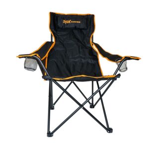 Rox Camping 0315 Katlanır Kamp Sandalyesi - Siyah