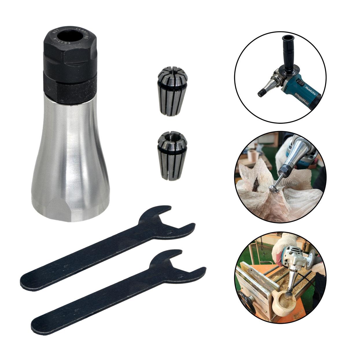 Manpa MP21-30 Mini Collet ER Taşlama Motoru İçin Tutucu Adaptör