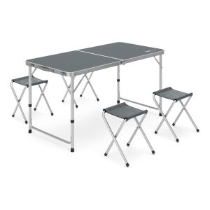 Rox Camping 0313 Tabureli Yükseklik Ayarlı Katlanır Kamp Masası Seti