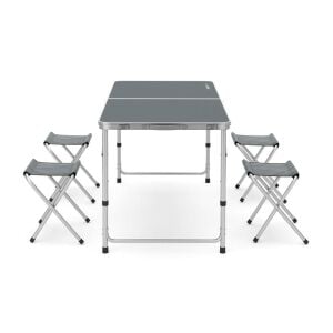 Rox Camping 0313 Tabureli Yükseklik Ayarlı Katlanır Kamp Masası Seti