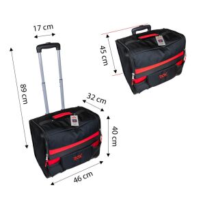 Rox 0339 Valiz Tip Tekerlekli İmperteks Bez Takım Çantası