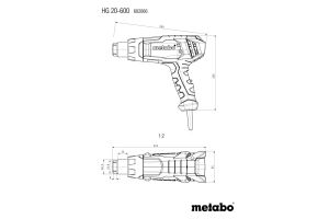 METABO HG 20-600 Sıcak Hava Tabancası