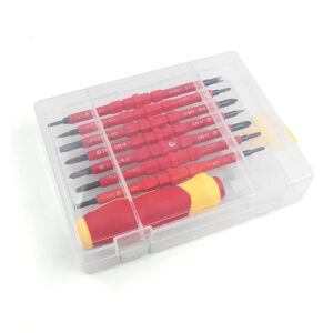 6047 Düz Yıldız Torx Değişken Uçlu İzoleli Tornavida Takımı 7 Parça