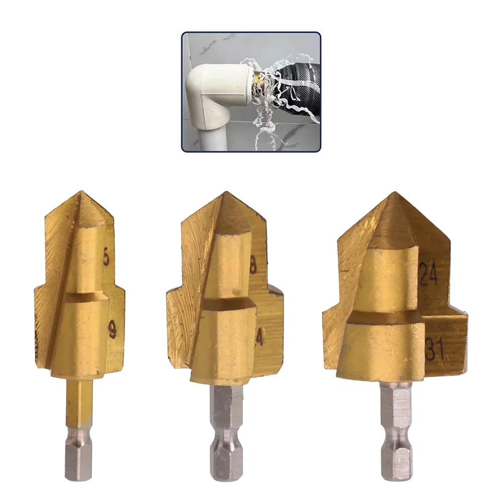 6414 Bits Saplı PPRC PVC Plastik Boru Genişletme Havşa Seti 3 Parça