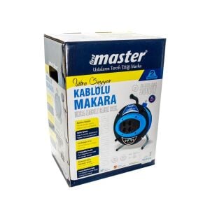 Master 505436 Ultra Plastik Gövde Makaralı Kablo 3x2.5mm 50 Metre