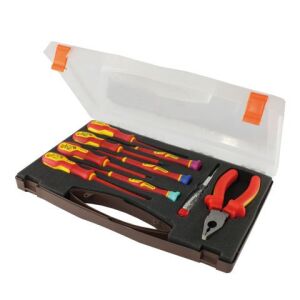 NAREX 862390 Elektrikçi İzoleli El Aleti Seti Plastik Çantalı