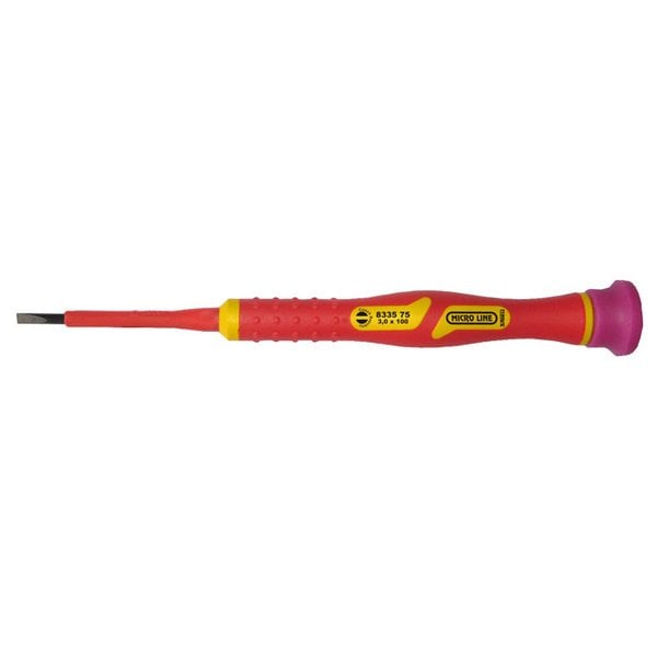 NAREX 833575 Elektronikçi İzoleli Klemens Tornavida Düz 3x60 mm