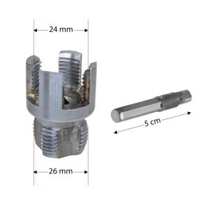 6424 PVC PPRC Boru İç ve Dış Diş Açma Aparatı 3/4'' (25 mm)