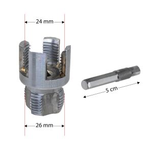 6424 PVC PPRC Boru İç ve Dış Diş Açma Aparatı 3/4'' (25 mm)