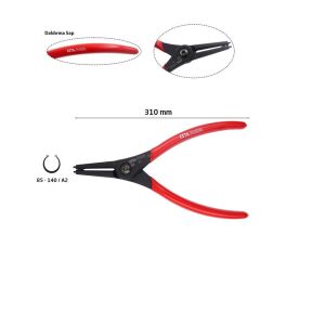 Ceta Form E65-44-0310 Dış Segman Pensesi 310 mm (Düz Uçlu-Yaylı)