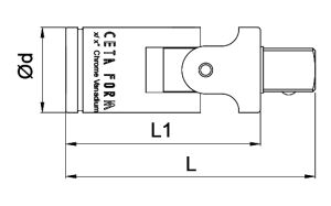 CETA FORM C01-80 1/4'' Üniversal Mafsal