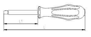 İZELTAŞ 1/4'' Derin Lokma Tornavida Adaptörü 150 mm