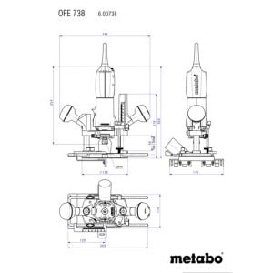 METABO OFE 738 El Frezesi 710 Watt