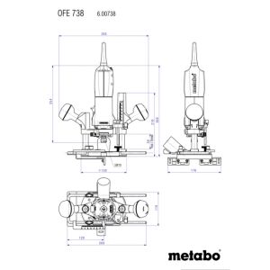 METABO OFE 738 El Frezesi 710 Watt