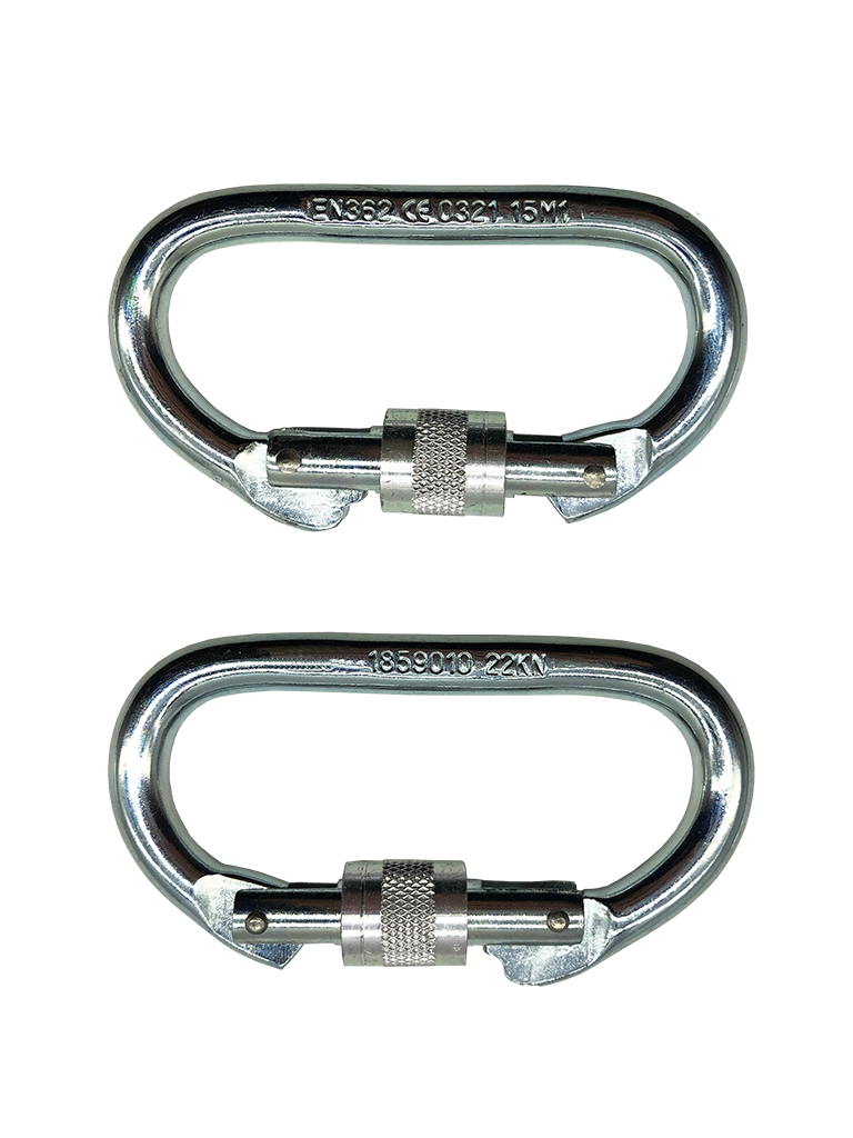 Emniyet Kemeri Karabinası Kilitli Oval CE'li Karabina