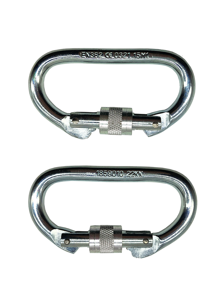 Emniyet Kemeri Karabinası Kilitli Oval CE'li Karabina