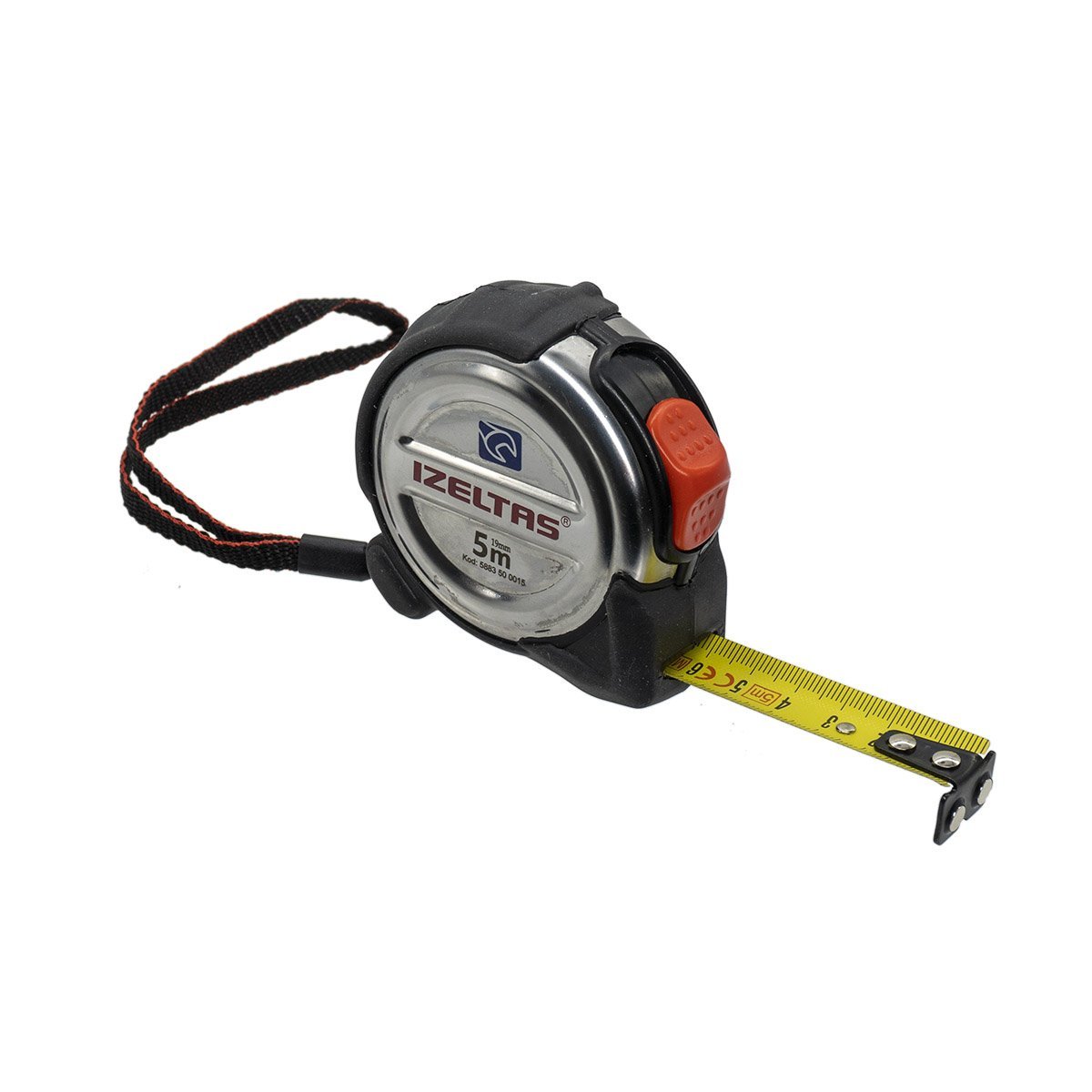 İzeltaş Eko Krom Stoplu Şerit Metre 5 mt