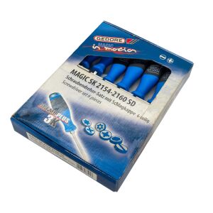 Gedore Magic SK 2154-2160 SD Düz Yıldız Tornavida Takımı 6 Parça