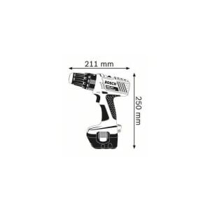BOSCH GSR 12-2 Profesyonel 12 Volt Akülü Vidalama Makinası