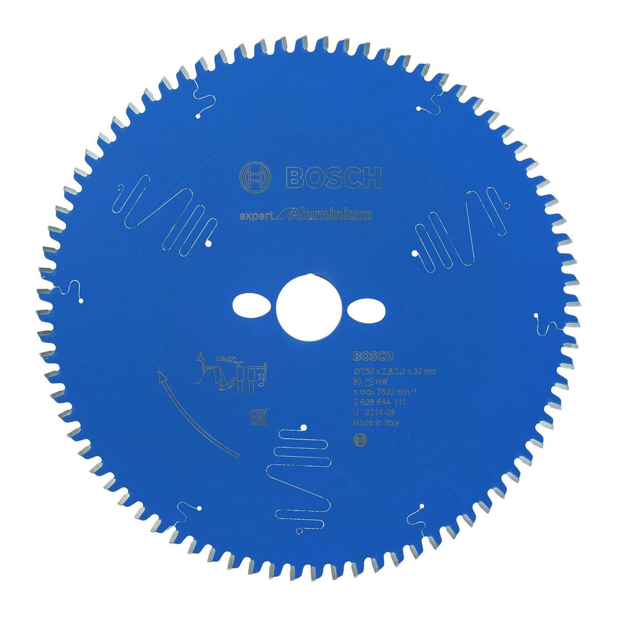 Bosch Expert Alüminyum Daire Testere Bıçağı 250x30x2.8 (80 Diş)