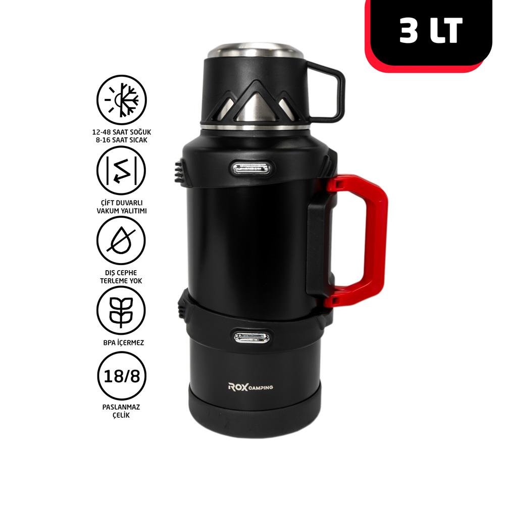 Rox Camping 3000 Kamp Termos 3.0 Lt
