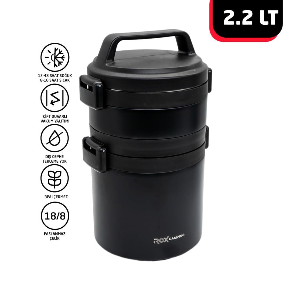 Rox Camping 2200 Yemek Termosu 2.2 Lt