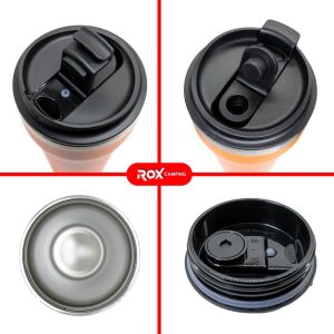 Rox Camping 0192 Kahve Termosu 0.48 Lt - Turuncu