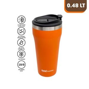 Rox Camping 0192 Kahve Termosu 0.48 Lt - Turuncu