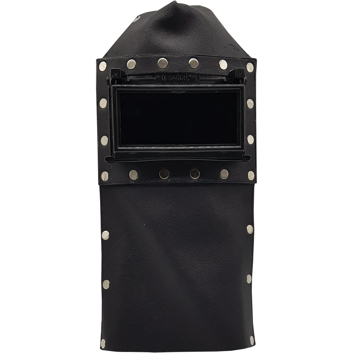 Kaynakçı Baş Maskesi Deri Kapaklı Kaynak Maskesi