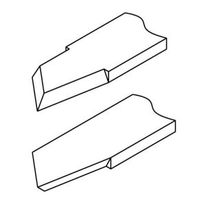 NAREX 817410 Ahşap Torna Bıçağı Kare Sonlu Sol Ağız 14x105 mm