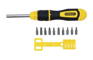 STANLEY Cırcırlı Tornavida + 10 Uçlu