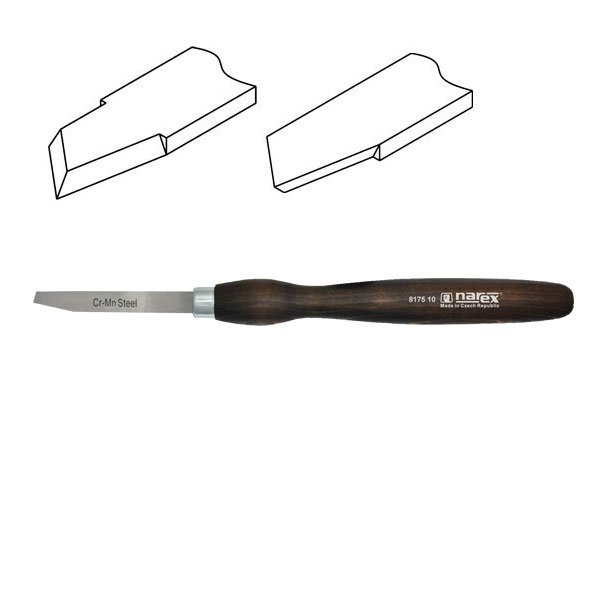 NAREX 817510 Ahşap Torna Bıçağı Kare Sonlu Sağ Ağız 14x105 mm