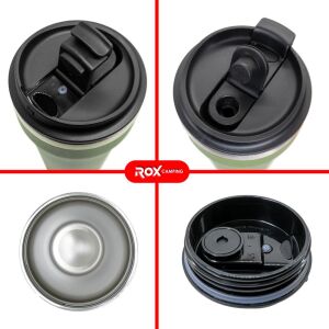 Rox Camping 0191 Kahve Termosu 0.48 Lt - Yeşil