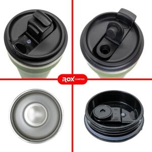 Rox Camping 0191 Kahve Termosu 0.48 Lt - Yeşil