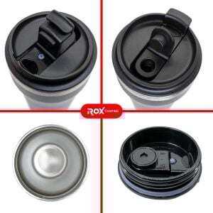 Rox Camping 0190 Kahve Termosu 0.48 Lt - Siyah