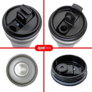Rox Camping 0190 Kahve Termosu 0.48 Lt - Siyah