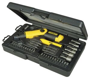 STANLEY 063038 Cırcır Saplı Pistol Tornavida Seti 40 Par
