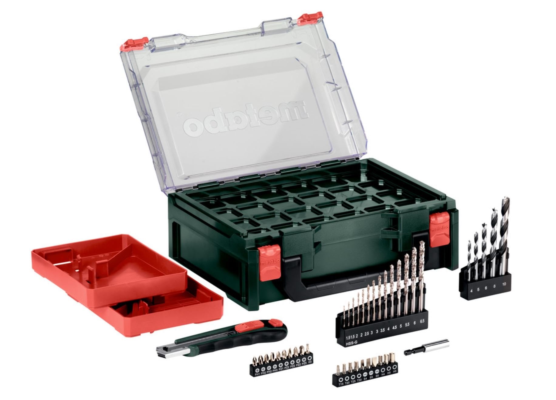 METABO PowerMaxx BS Şarjlı Matkap 12 Volt + 41 Parça Aksesuar Seti  600080710