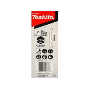 Makita D-61531 28.6 mm Altıgen Şaftlı Sivri Murç Keski 410 mm