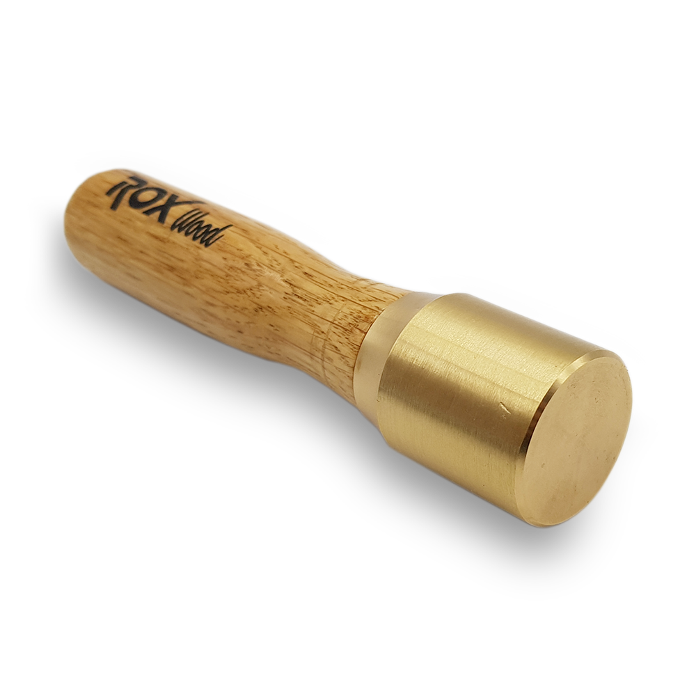 ROX Wood Oymacı Pirinç Başlı Tokmak Carving Mallet 280 gr