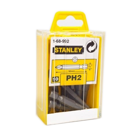 STANLEY 1-68-992 1/4'' Yıldız Bits Uç Ph2 X 50 mm (10 Adet)