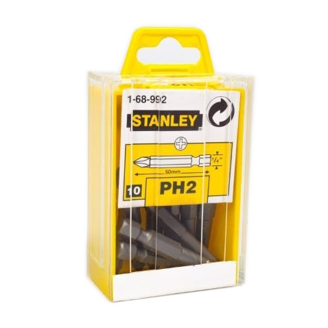 STANLEY 1-68-992 1/4'' Yıldız Bits Uç Ph2 X 50 mm (10 Adet)