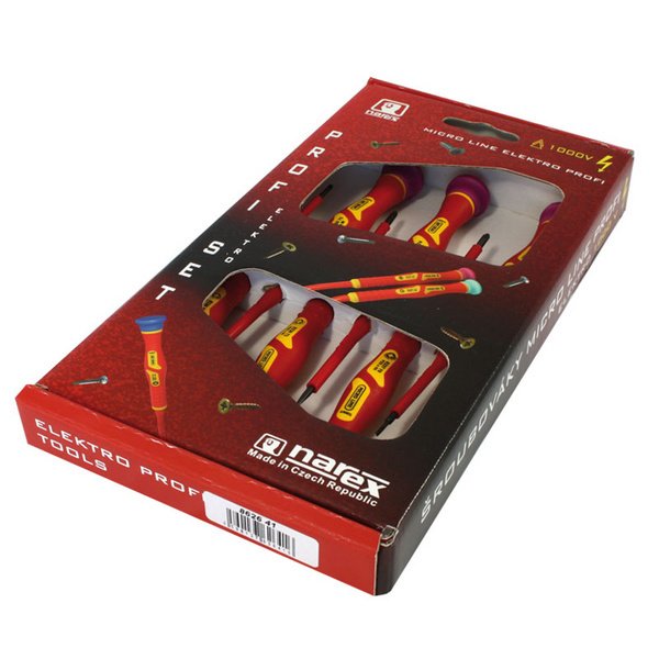NAREX 862641 Micro Line Elektronikçi Klemens Tornavida Takımı 6 Parça