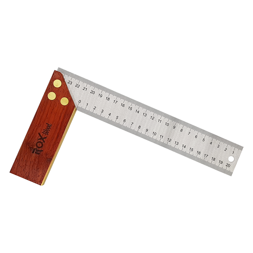 ROX Wood 9'' Gül Ağacı Marangoz Gönye 25 cm