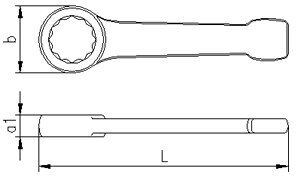 İZELTAŞ Yıldız Çakma Anahtar 120 mm